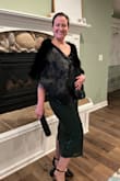 I wore this to a company holiday party. I got a lot of compliments. The only downside was that the sequins under the arms irritated and became painful. I'd still wear the dress again, though. Love it! Paired it with the faux fur wrap. - Mary F.
