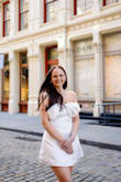 I loved this dress for an engagement photoshoot! This dress is elegant and chic. The size is true to Lulus sizing (I always size up). - Lauren O.