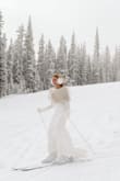 This dress was absolutely perfect! The material felt amazing, and the fit was spot on. I took it to the ultimate test, and went skiing down the Colorado mountains!!! I got so many compliments, and the dress performed beautifully. There is a stretch to it, which made for easy skiing, and maneuverability! I call that an added bonus! - Kristen D.