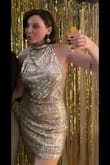This fabulous number of a dress was PERFECT for my NYE celebration. It fits true to size, allowed me to dance the night away, and is truly one of the most comfortable dresses I've put on my body. 5 [stars] for this purchase <3 - Amanda W.