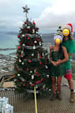 Love this fancy dress for Christmas with a Christmas hat! - Tomoe C.