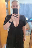 So I loved the dress and it fit perfectly everywhere except the bust. I wasn't expecting it to be cut so low and the amount of cleavage it showed. - Caitlin B.