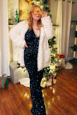 I attended a 70s-themed NYE party and everyone was complimenting the outfit all night long! It is a little long in the legs, so for a future party, I will need to hem it. - Alanna O.