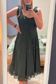I got this dress for an outdoor winter wedding and I am obsessed! I am so glad it fits as well as it does - The color is beautiful, the dress is very well made, and the skirt is everything! Makes me feel like a princess and my bf told me to never take it off. LOL - Angie B.