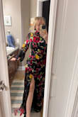 I truly love this dress. The fit is great. The arms are kind've lightweight so it's not too hot! The back is also so flattering! The only thing I'd say is it's on the longer side but I'm also not very tall so can't really help with that! - Erynn B.