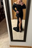 This dress is so pretty and feels very comfortable. It is super flattering and feels high quality. Due to being super short, I will have to have the length altered. Outside of that, no additional alterations are needed. - Candi J.