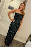 What a fun dress!! Fit like a glove but SO comfortable. Has a nice amount of stretch and was easy to dance in. Many compliments. I only wish I had more excuses to wear it! - Melissa D.