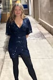 I wore this to a NYE party and it was a hit!  Fits very comfortably!  Lots of compliments - Lou G.