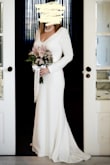 Purchased for my elopement in Italy, and it was perfect for what I wanted. I had some alterations made, but for the price, you can't find better! It's very easy to do a wide range of styles with the simplicity of the dress. I added an ivory sash from Amazon and was very pleased with the look and how beautiful the dress was in our photos. I highly recommend if you're debating at all, just get it! - Nina S.