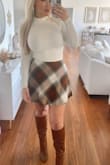 Loved this skirt so much. The colors are gorgeous. My only complaint is that it's a little toooo flared at the bottom. Would be nice if it was pinched in an inch or two. Don't let this deter you though; buy it! - Kristin H.