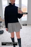 I needed a basic, black sweater to wear with skirts and jeans. This was a good choice, but the fabric is really thin. It's not high quality. The length is perfect, though! It hits the top of my jeans/pants and is cute with skirts for the Fall/Winter. Just don't expect anything warm. - Talia W.