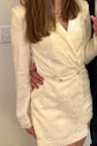 It fits very well, and the shoulder pads make it look very formal while still being very sexy, due to how short the jumpsuit is. The waist is very tiny, so if you are not pear-shaped, this might not be the jumpsuit for you. The only thing is that the quality of the fabric could be way better, but considering the price range, it is pretty decent. - Christiane M.