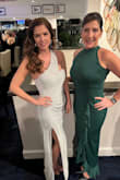 I was my bestie's date for a country club gala. I had this dress in my closet as an option for gala events. It is true to size, and I liked that I didn't have to bother with pulling up the top like I have to for other dresses. Lots of sparkle that does shed but not terrible. - Brooke G.