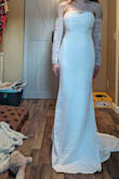 This was my second pick for my wedding dress. The top was beautiful and fit great. The bottom was a little big on the hips, and it would be beautiful on someone with bigger hips. Could probably be altered. - Jessa S.