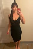 This dress fit like a glove! I ordered a couple of Lulus dresses and went with this beautiful green velvet, form-fitting dress. The material is tight, stretchy, and comfortable. It had enough thickness and stretch to help suck me in a bit and hold things together tightly (waist down). I wore it to my work holiday party and got tons of compliments. I will absolutely wear it again! - Diana O.