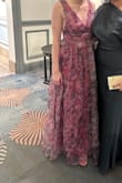 This dress is so pretty. I was complimented all night. I wore it for a school gala. It is very low cut so I did sew the front up just a bit. I can't wait to wear it again! - Maria M.