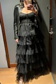 This dress was so comfortable and flattering, I got compliments all night! I wore it to a January wedding in NY so I paired it with a black leather jacket. The only downside: Be prepared to spend HOURS steaming all of the wrinkles out prior to wearing them. - Bethany G.