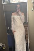 This is a beautiful dress. I will need to get it altered, which I expected and bought an XS on purpose. Overall, I am pleased and was excited to try it on when it came in. This [dress is] either my wedding dress or my after-ceremony dress, great price point too. - Baylee W.