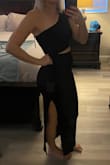 This is so cute and flattering. It has a nice stretch to it and the material feels like a really good quality. Buy it! You won't be disappointed! - Nicole F.