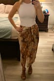 I've been looking for a pretty, comfy skirt for vacation, and I haven't had luck until this one. It's super lightweight, comfortable, and I love the material. It's very flattering with a bodysuit. - Nicole F.