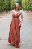 Wore this to my brother's wedding and it was so pretty! I did dress it up with a blingy belt but the color was so pretty for a fall wedding and it was so comfortable too - Kirstin K.