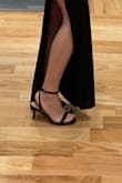 I love heels but I'm really not good at walking in them LOL! These are cute and comfy and literally go with anything. They're the perfect height to where you'll be comfortable wearing them all night. I can definitely see myself wearing these often. For reference I wear a size 7, I think these look better on smaller feet because based on the model photo I almost didn't buy them. - Karina T.