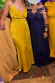 I bought this dress for my grandma's 90th birthday party. I'm 4'11 so, like with most dresses from Lulus, they are too long, and I always have to get them hemmed. The dress is comfortable and flowy, but I do not like the fabric. At the end of the night, the dress was ruined. The fabric damages/snags easily on everything. So there are snags all over the dress. - Rayza F.