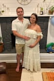 I picked this dress for my baby shower a little worried that it wouldn't fit the bump, but it did! It was so comfy, cute, and perfect for the pregnant in the summer heat. - Hayley K.