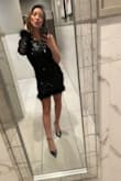 I love everything about this dress!! It fits like a glove, classy and sexy. I wore it for my company's Christmas party and it was cocktail attire and it was just perfect for the occasion. I know I can wear it again for so many different parties! The fabric is amazing for the price and looks fancy! - Loany H.