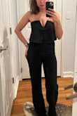 I loved this outfit so much and got plenty of compliments. It was a bit long, but I wore high heels. I am 5'2-5'3, 125 lbs, and it did not fall down at all with a lot of dancing. Absolute favorite!!! - Izabela F.