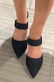 I'm obsessed with these shoes. I bought them to wear for a gala and have worn them 3 times since I got them as they go well with my office attire as well. Great shoe, not too high of a heel, and comfy. When I first put them on the toe was a bit tight, but they stretched almost immediately and fit perfectly now. Best shoe purchase I've made in a while! - Stacey J.