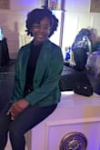The color is super vibrant. I've gotten so many compliments. I normally order mediums, but from a previous order, the medium was too big for me. I would suggest ordering a size down if you want a more fitted look. - Amirah A.