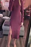 This dress is very flattering! I wore it for a graduation and it was the perfect length under my gown. My only complaint is the mock neck - the material was slightly irritating. - Sara D.