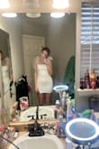 The dress was super duper cute, and well made. nice thick material that fits curves perfectly. Didn't break or come undone throughout the whole night. - Maddy O.