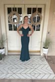 My 16-year-old wore this to winter formal and it looked great on her. She is thin and athletic build, most XS stuff looks like it is tailor-made for her. The straps could've been tighter so we added a hair tie pulling the straps together. Worked perfectly, her hair covered it. I will be coming back for more school dances! - Greta P.