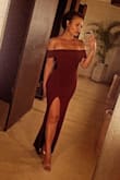 I wore this as a bridesmaid dress and it was beautiful. I can easily wear a  strapless bra or boob tape to keep everything up. The thick material means it's flattering and feels secure while you walk. It's true to size but ordering up a size can allow for alterations. No hem is needed with 2-inch heels. I am 5'7. - Dominique