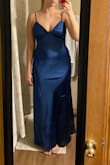 The color was beautiful and the fabric was surprisingly high quality for being a $70 dress. I just can't imagine this cut, especially the bust, looking good on anyone over an a cup. A little short also but would probably be ok with heels, look purposeful - Claire C.