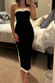 This dress is so flattering! It's perfect for any weddings you may have this year. It's a little tight on my but not to the point where it's uncomfortable because I think it's meant to fit that way. I can't wait to wear this! - Kali G.
