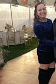 This dress was amazing! I have always had a hard time buying dresses because my back is a bit wider than most females. This dress has an open back and did not disappoint! It's a little on the short end but definitely worth it! I was able to wear shorts under still without them showing in the back. I wore this for an outdoor wedding and it was perfect! - Kassie W.