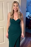 I bought this for a spring wedding, and it's absolutely stunning. I like dresses more fitted so I opted for an XS, but I think a small would fit [well] too! Can't wait to wear it! - Dana M.