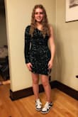 Beautiful evergreen one sleeve dress. Fit perfectly and loved the color. - NiCole J.