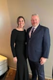 I purchased this dress size M to wear to a gala fundraiser for a nonprofit that I'm a board member for. I loved how it fit and made me feel! I received many compliments throughout the night- it was a bonus that I could wear a regular bra since the back wasn't as low as I anticipated. I'm 5'9 and wore a 2.5 inch heel for reference on the length. - Sandra A.