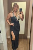 This dress is amazing. I'm the fattest I've ever been and still felt incredibly sexy in it. I bought it in black and will now buy it in red. I wore a misses kisses strapless backless bra, which paired perfectly! - Carly C.
