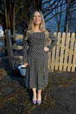 Dress is so cute! A little snug on me in the rib cage but otherwise fit well. Felt fabulous in it. - Sarah B.