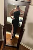 The dress fit well and looked very classy. I received a lot of compliments and it was comfortable the entire evening. The material was heavier than I expected and I wish it was an inch or two longer, but it worked. I would recommend this dress. - Julie S.