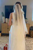 I wanted a pearl veil for my wedding, and this one is stunning!! I loved everything about it, and it laid so perfectly! I, unfortunately, had to return it cause it didn't go with my dress, but it broke my heart sending it back! - Elyssa H.