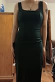 I wore this to my boss' wedding and loved it! It fit perfectly and was absolutely beautiful. I got quite a few compliments and I felt amazing in it. The only struggle was that the shoulder sleeves slipped off when I danced but it was worth it. I'm definitely super happy with my purchase! Unfortunately, I don't have any good full body pictures of the dress except Polaroids, but I did put a photo from my first try on! - Olivia V.