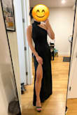 Comfy, hugs the curves in all the right places, and was the perfect floor length gown with heels. - Jo F.