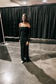 This dress was not only beautiful but easy to wear! ZERO tugging at the bust to keep it up, and the sleeves never slipped. Was quite bloated but still fit very comfortably. Will definitely pull it out again! - Alaina M.