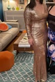 This dress was PHENOMENAL. I wore it to a gala, and it was a show-stopper. It was very comfortable! It was a tad warm, so just prepare yourself, but it was a great dress to wear with a real bra! - Jill L.